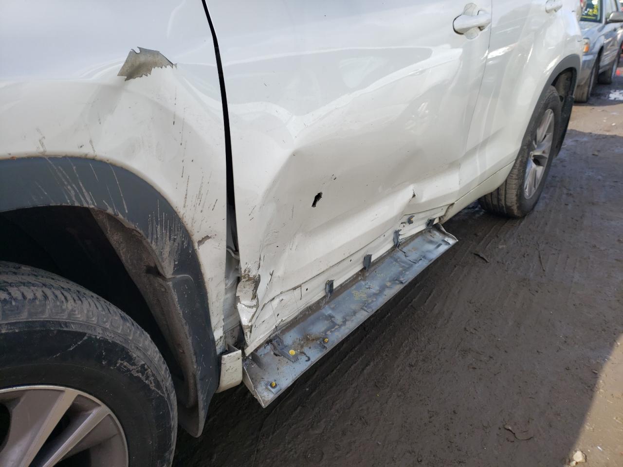 Photo 9 from auction – 2014 TOYOTA HIGHLANDER with VIN 5TDBKRFH4ES007123