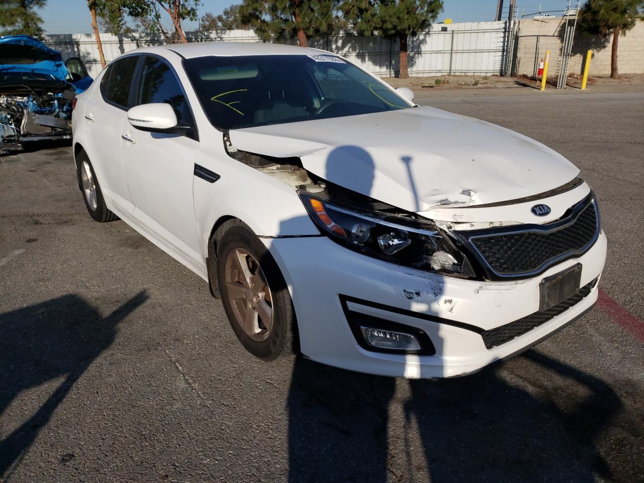 KIA OPTIMA LX 2015 with VIN KNAGM4A79F5574787 - Photo from auction