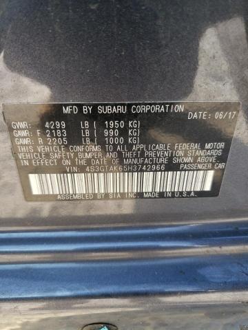 Photo 10 from auction – 2017 SUBARU IMPREZA SP with VIN 4S3GTAK65H3742966