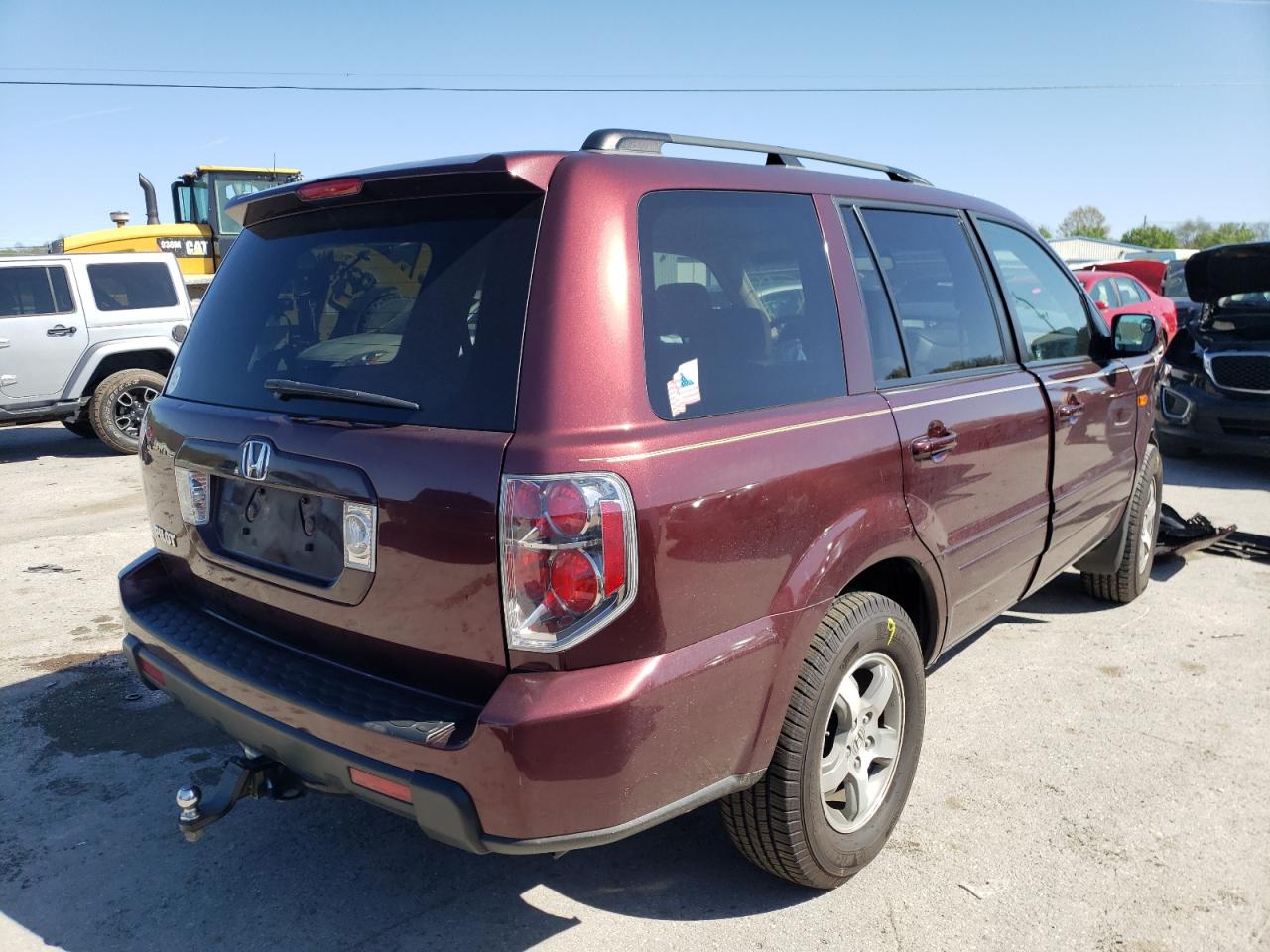 Photo 4 from auction – 2007 HONDA PILOT EX with VIN 5FNYF28407B028896