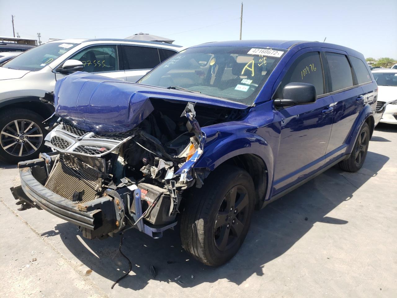 Photo 2 from auction – 2012 DODGE JOURNEY SE with VIN 3C4PDCAB4CT348248