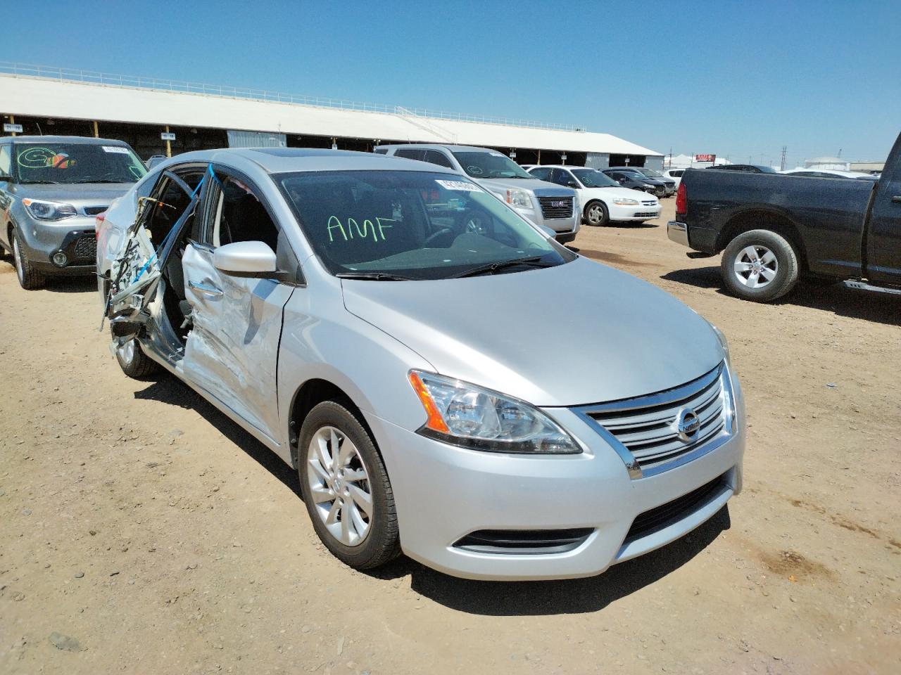Photo 1 from auction – 2015 NISSAN SENTRA S with VIN 3N1AB7AP2FY215352