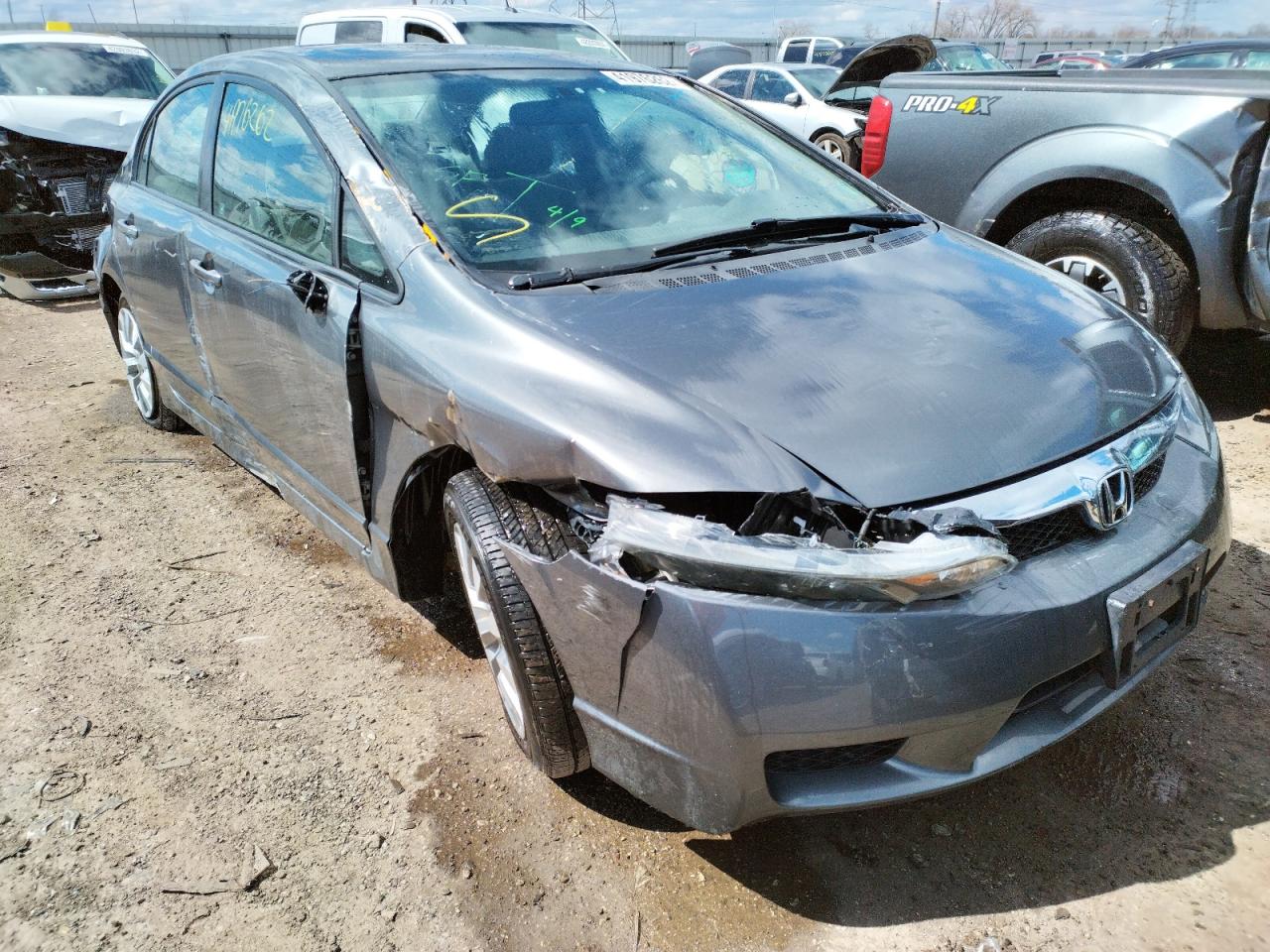 HONDA CIVIC EX 2009 with VIN 19XFA16839E047716 - Photo from auction