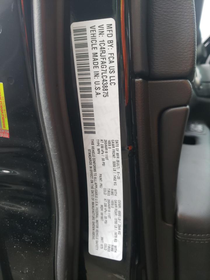 Photo 10 from auction – 2020 JEEP GRAND CHER with VIN 1C4RJFAG7LC438875