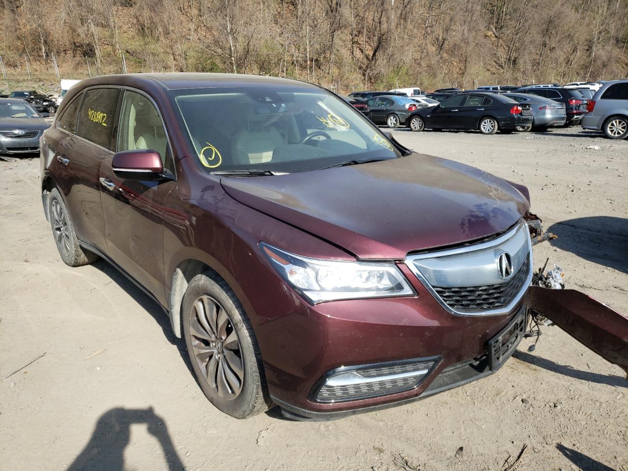 ACURA MDX TECHNO 2016 with VIN 5FRYD4H47GB034520 - Photo from auction