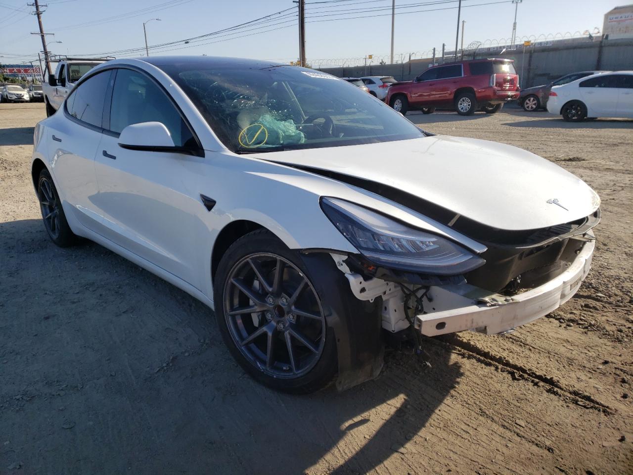 TESLA MODEL 3 2021 with VIN 5YJ3E1EA0MF001937 - Photo from auction
