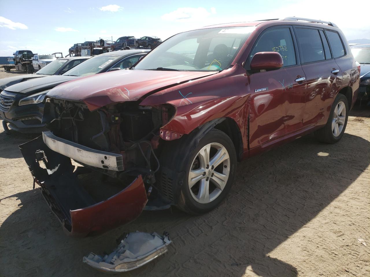 Photo 2 from auction – 2010 TOYOTA HIGHLANDER with VIN 5TDYK3EH3AS022859