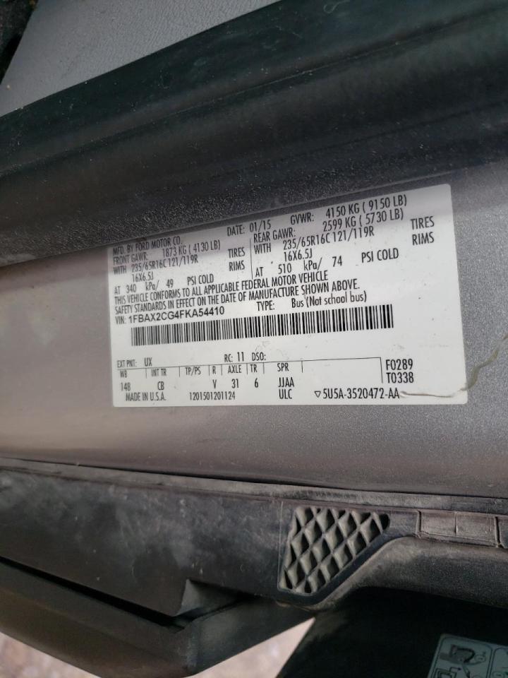 Photo 10 from auction – 2015 FORD TRANSIT T- with VIN 1FBAX2CG4FKA54410