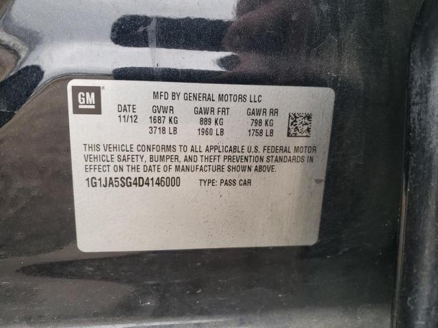 Photo 10 from auction – 2013 CHEVROLET SONIC LS with VIN 1G1JA5SG4D4146000