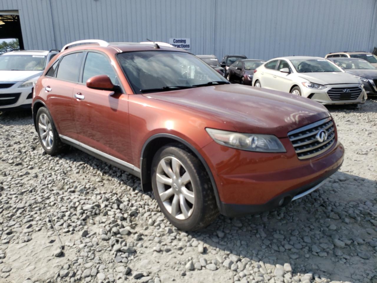 INFINITI FX35 2006 with VIN JNRAS08W56X200184 - Photo from auction