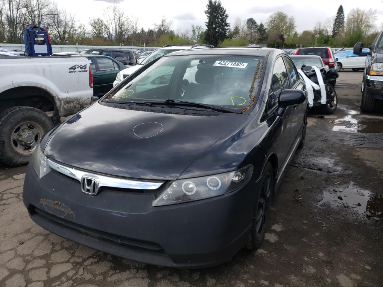 Photo 2 from auction – 2008 HONDA CIVIC EX with VIN 2HGFA16868H306381