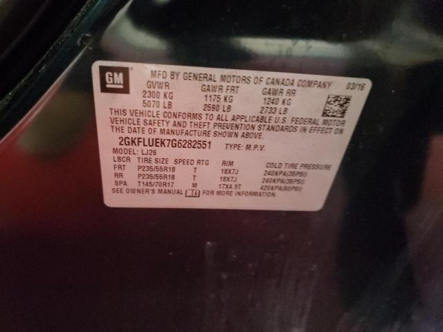 Photo 10 from auction – 2016 GMC TERRAIN SL with VIN 2GKFLUEK7G6282551
