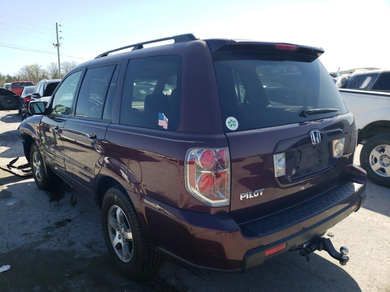 Photo 3 from auction – 2007 HONDA PILOT EX with VIN 5FNYF28407B028896