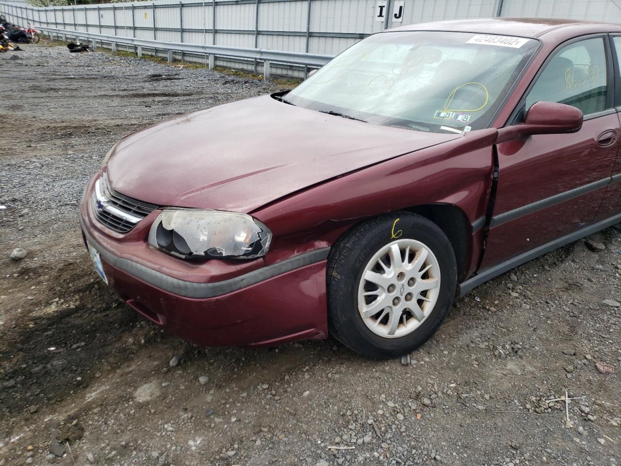 Photo 9 from auction – 2001 CHEVROLET IMPALA with VIN 2G1WF55EX19107647