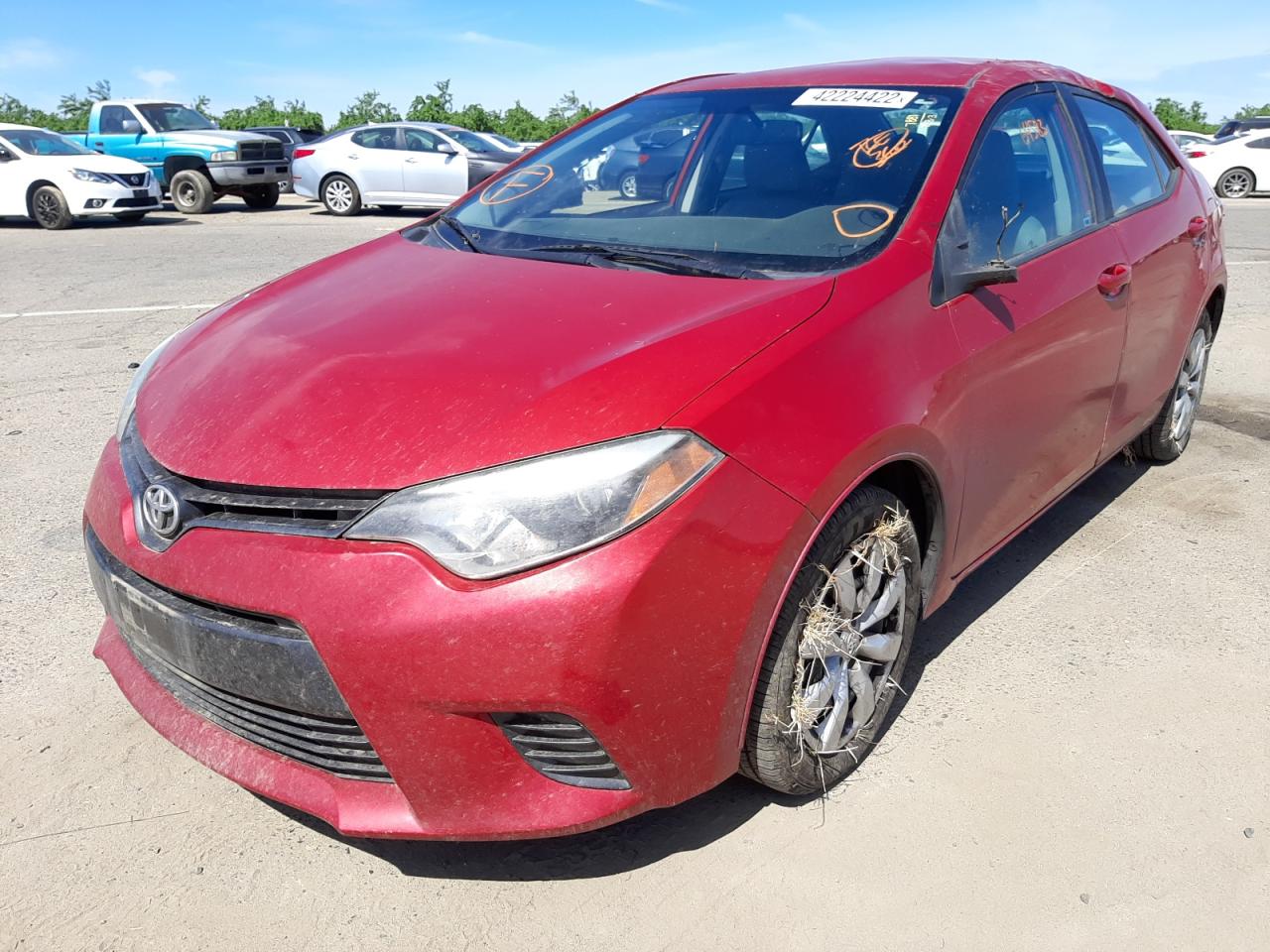 Photo 2 from auction – 2016 TOYOTA COROLLA L with VIN 5YFBURHEXGP559976