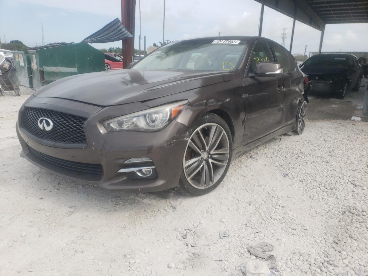 Photo 2 from auction – 2014 INFINITI Q50 BASE with VIN JN1BV7AP2EM678556