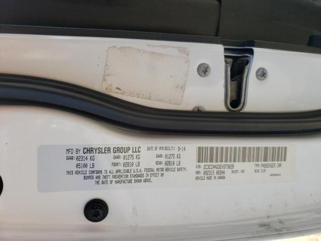 Photo 10 from auction – 2014 CHRYSLER 300 with VIN 2C3CCAAG3EH373028