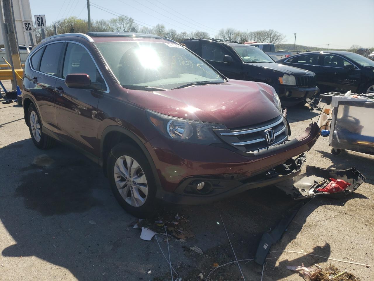 Photo 1 from auction – 2013 HONDA CR-V EXL with VIN 5J6RM3H75DL024193