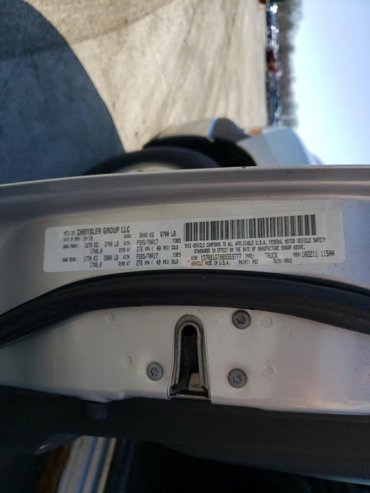 Photo 10 from auction – 2011 DODGE RAM 1500 with VIN 1D7RB1GT0BS559777