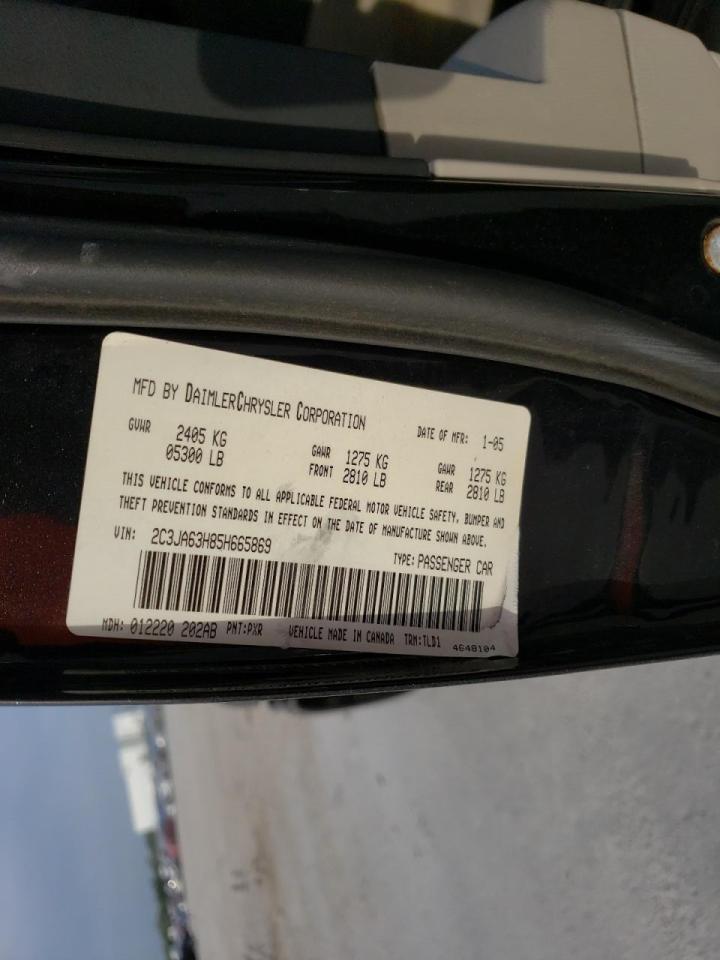 Photo 10 from auction – 2005 CHRYSLER 300C with VIN 2C3JA63H85H665869