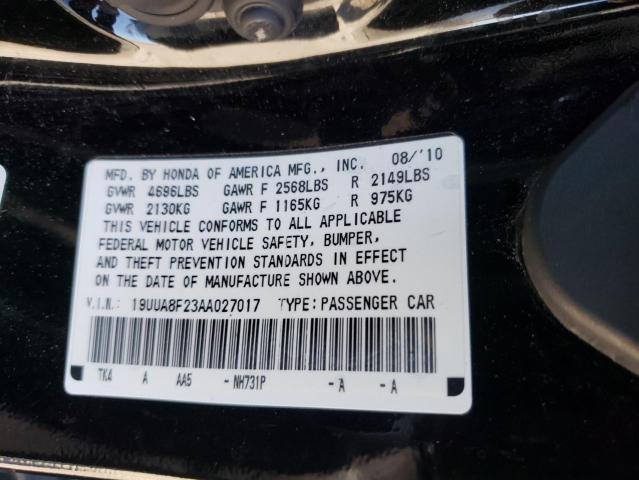 Photo 10 from auction – 2010 ACURA TL with VIN 19UUA8F23AA027017