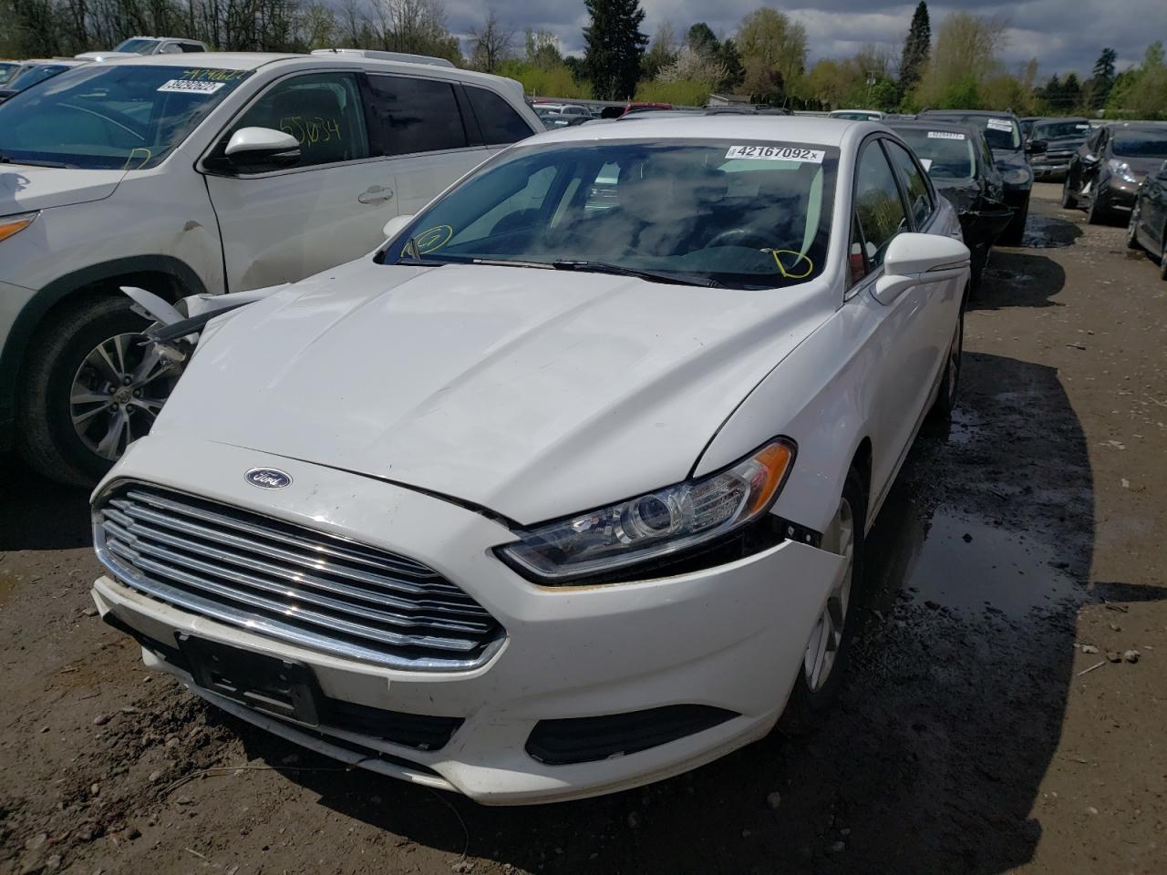 Photo 2 from auction – 2016 FORD FUSION SE with VIN 3FA6P0H72GR360023