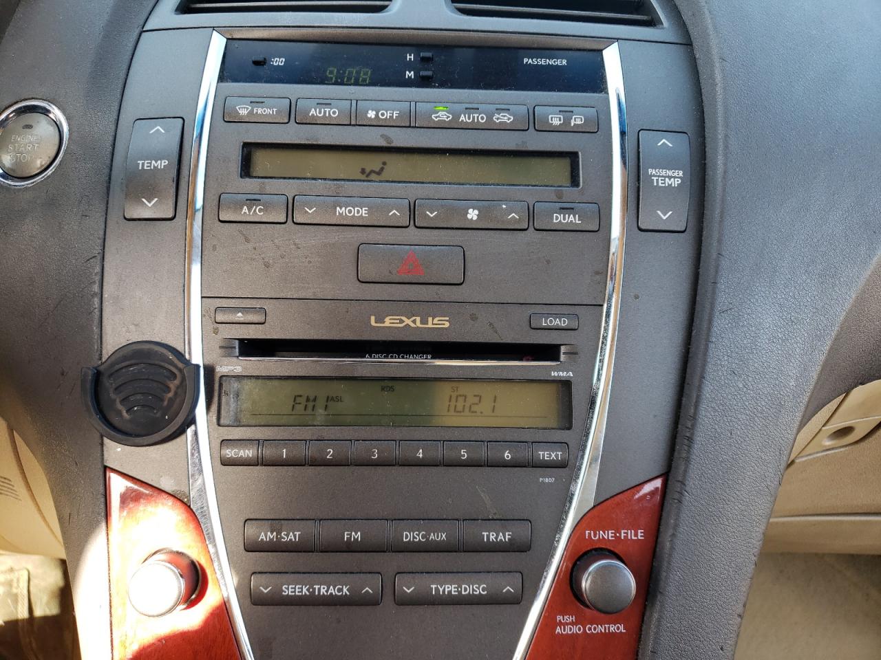 Photo 9 from auction – 2007 LEXUS ES 350 with VIN JTHBJ46G172079063