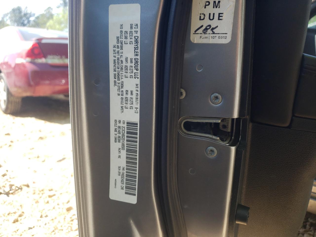 Photo 10 from auction – 2014 DODGE CHARGER SE with VIN 2C3CDXBG2EH108583
