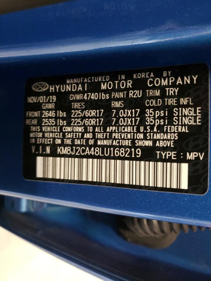 Photo 10 from auction – 2020 HYUNDAI TUCSON SE with VIN KM8J2CA48LU168219