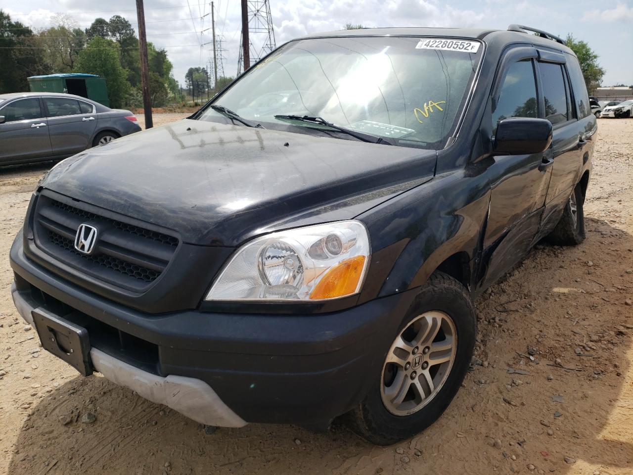 Photo 2 from auction – 2005 HONDA PILOT EXL with VIN 5FNYF18535B007086