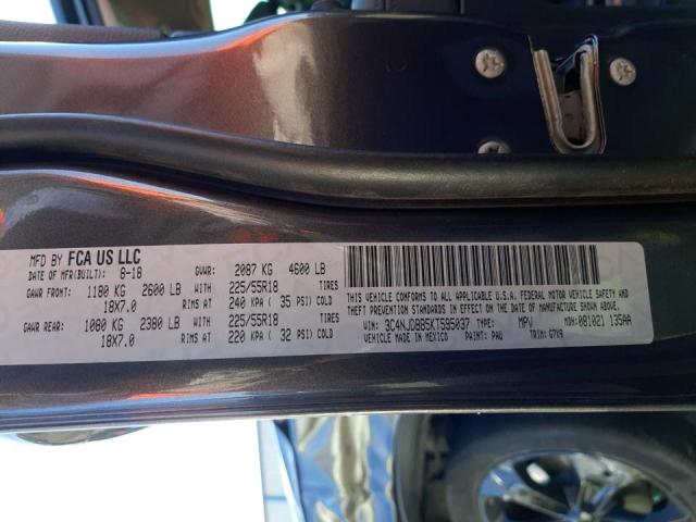 Photo 10 from auction – 2019 JEEP COMPASS LA with VIN 3C4NJDBB5KT595037