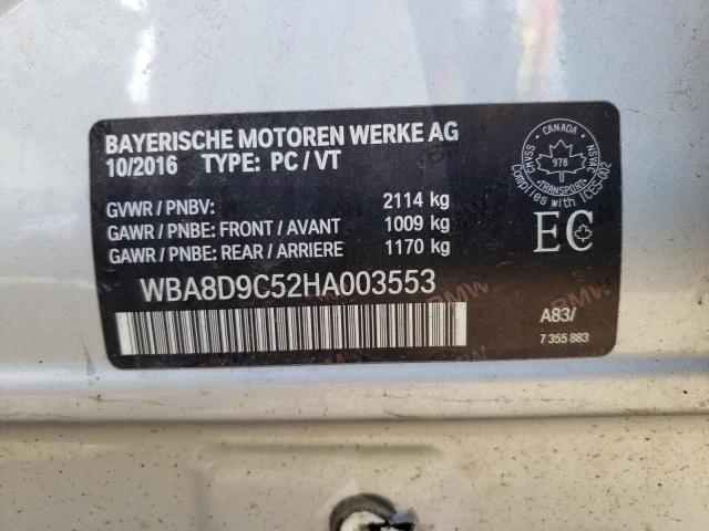 Photo 10 from auction – 2017 BMW 330 XI with VIN WBA8D9C52HA003553