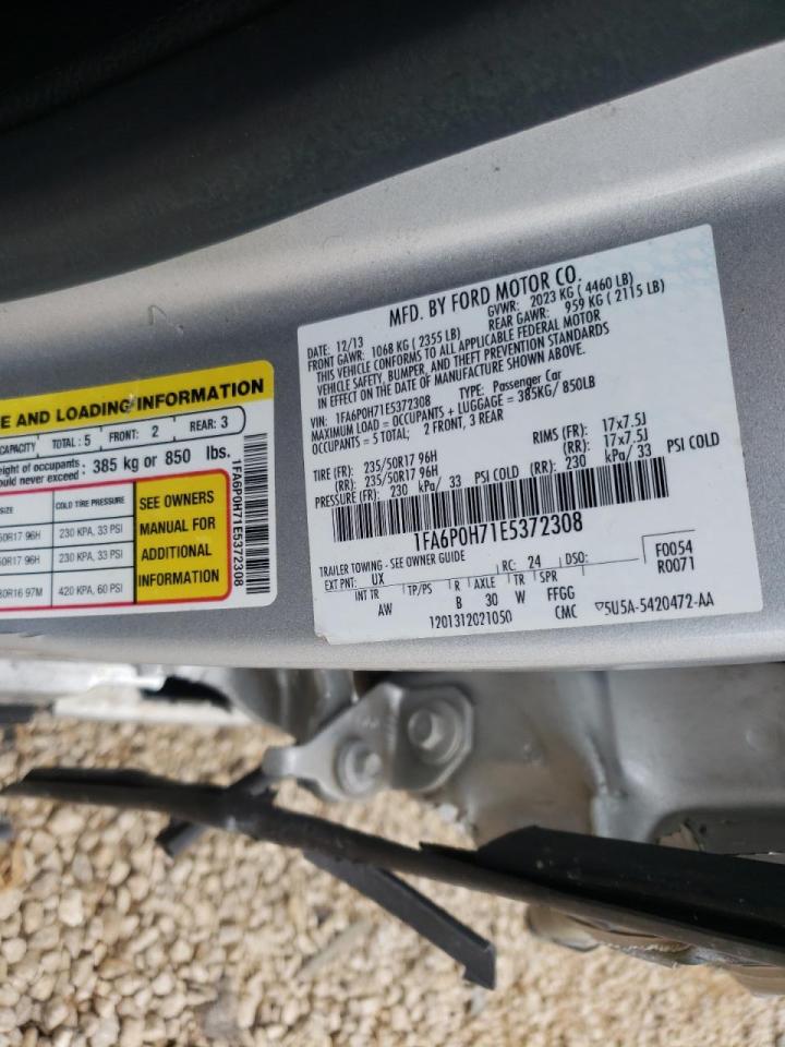 Photo 10 from auction – 2014 FORD FUSION SE with VIN 1FA6P0H71E5372308