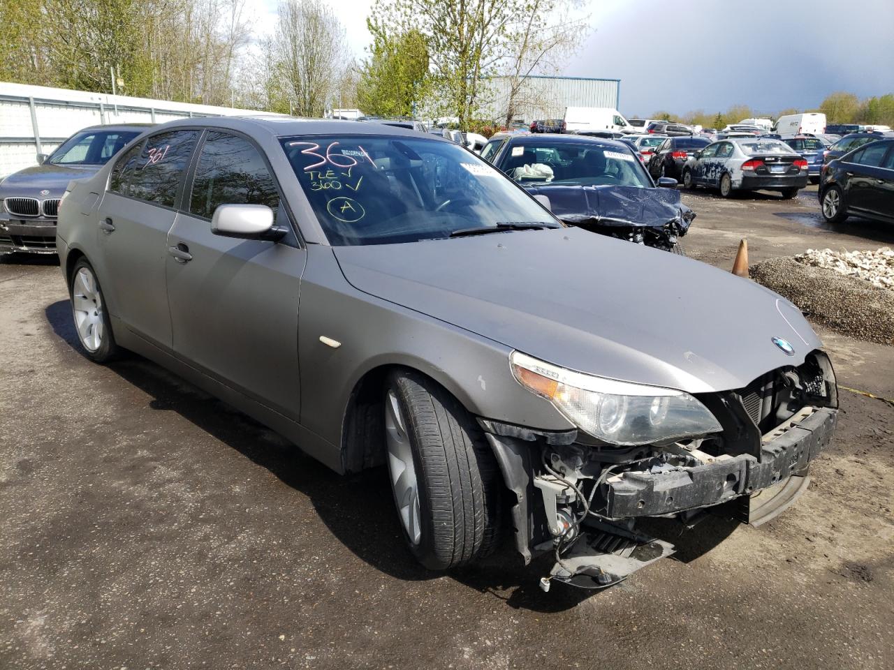 BMW 530 I 2007 with VIN WBANE73507B996693 - Photo from auction