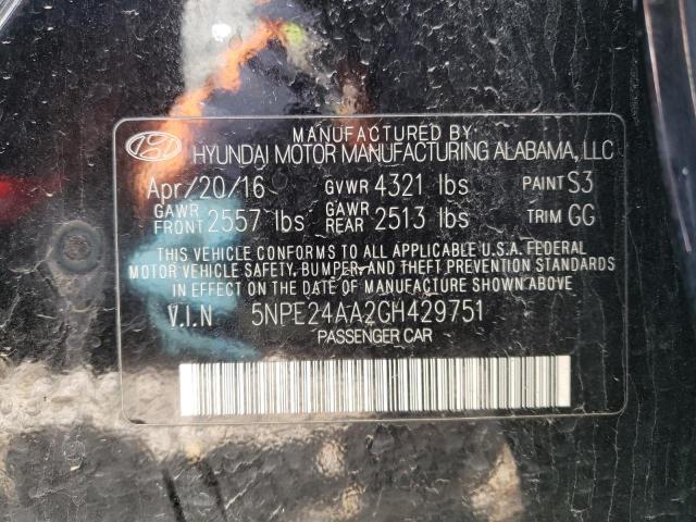 Photo 10 from auction – 2016 HYUNDAI SONATA ECO with VIN 5NPE24AA2GH429751