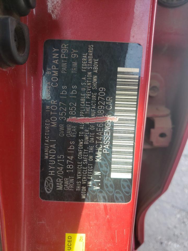 Photo 10 from auction – 2015 HYUNDAI ACCENT with VIN KMHCT4AE6FU892709