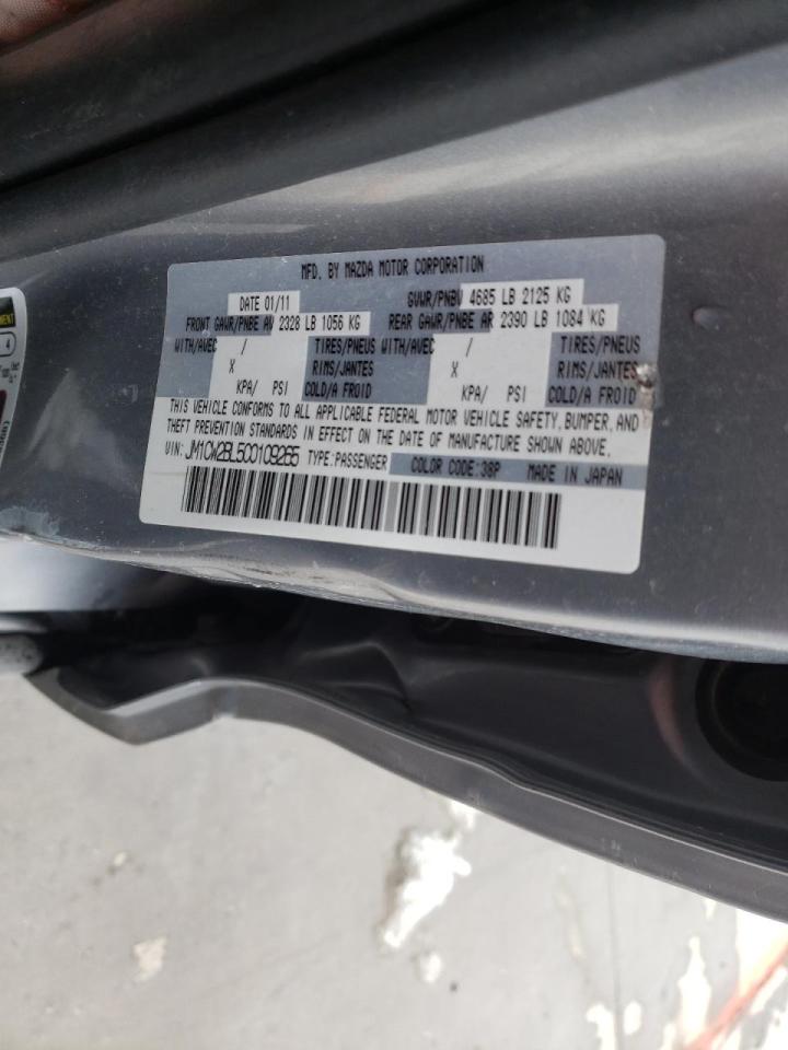 Photo 10 from auction – 2012 MAZDA 5 with VIN JM1CW2BL5C0109265