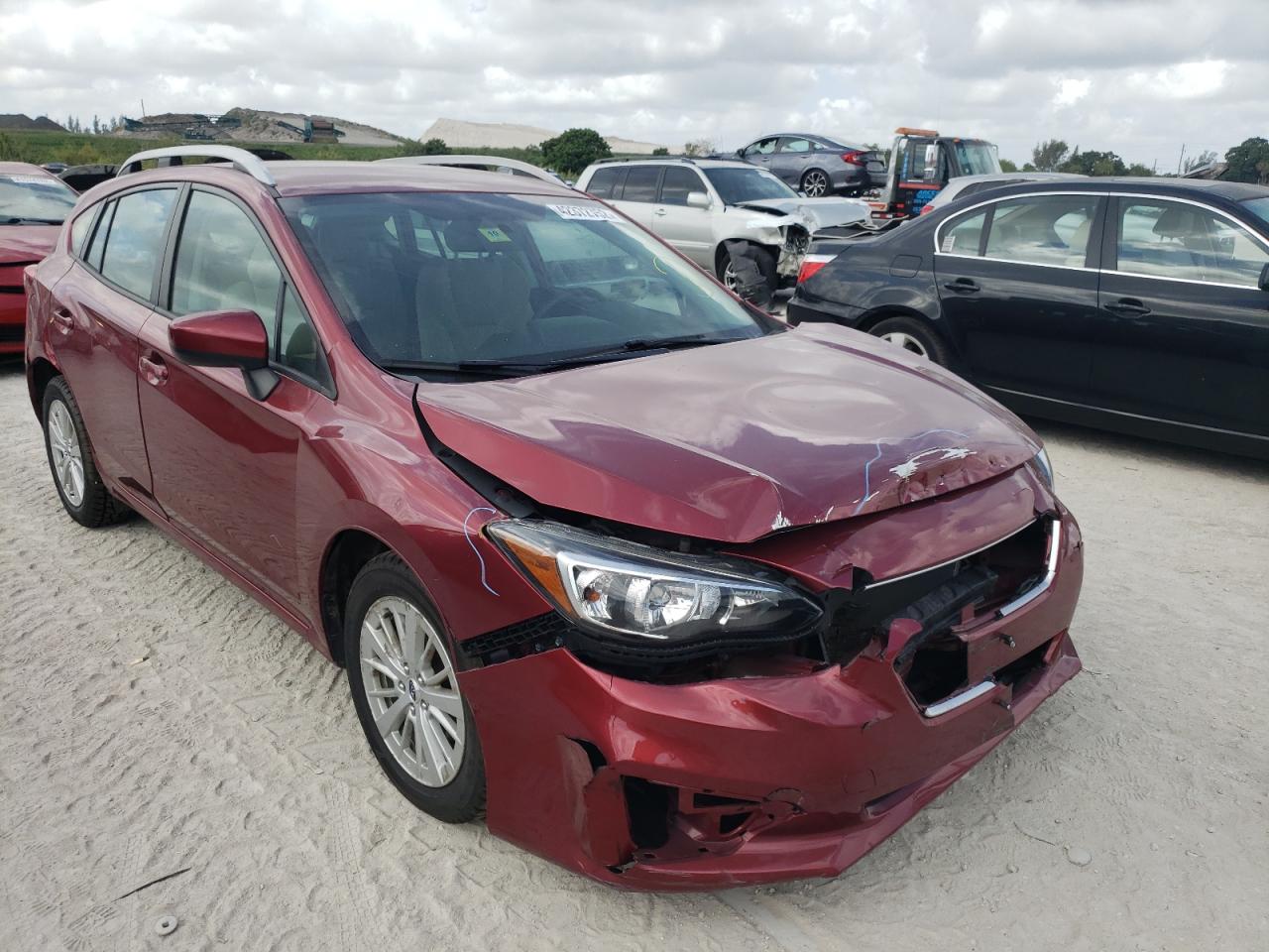 SUBARU IMPREZA PR 2018 with VIN 4S3GTAB6XJ3744167 - Photo from auction