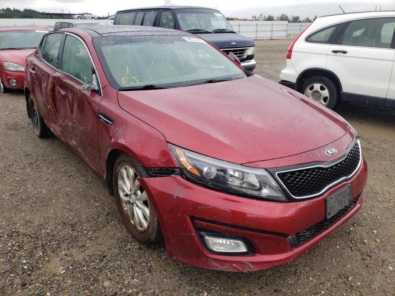 KIA OPTIMA EX 2015 with VIN 5XXGN4A75FG412053 - Photo from auction