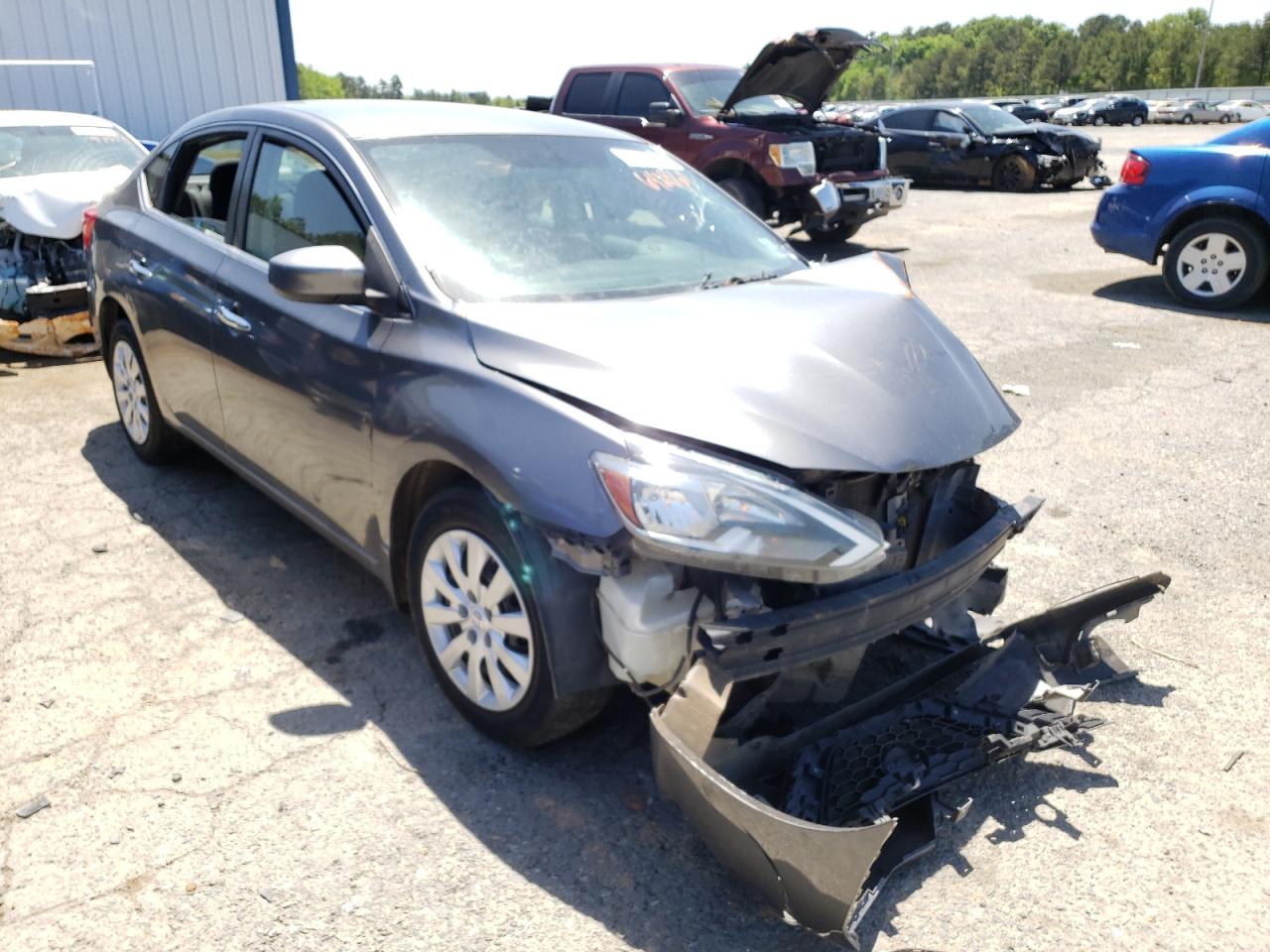 NISSAN SENTRA S 2016 with VIN 3N1AB7AP1GL642861 - Photo from auction
