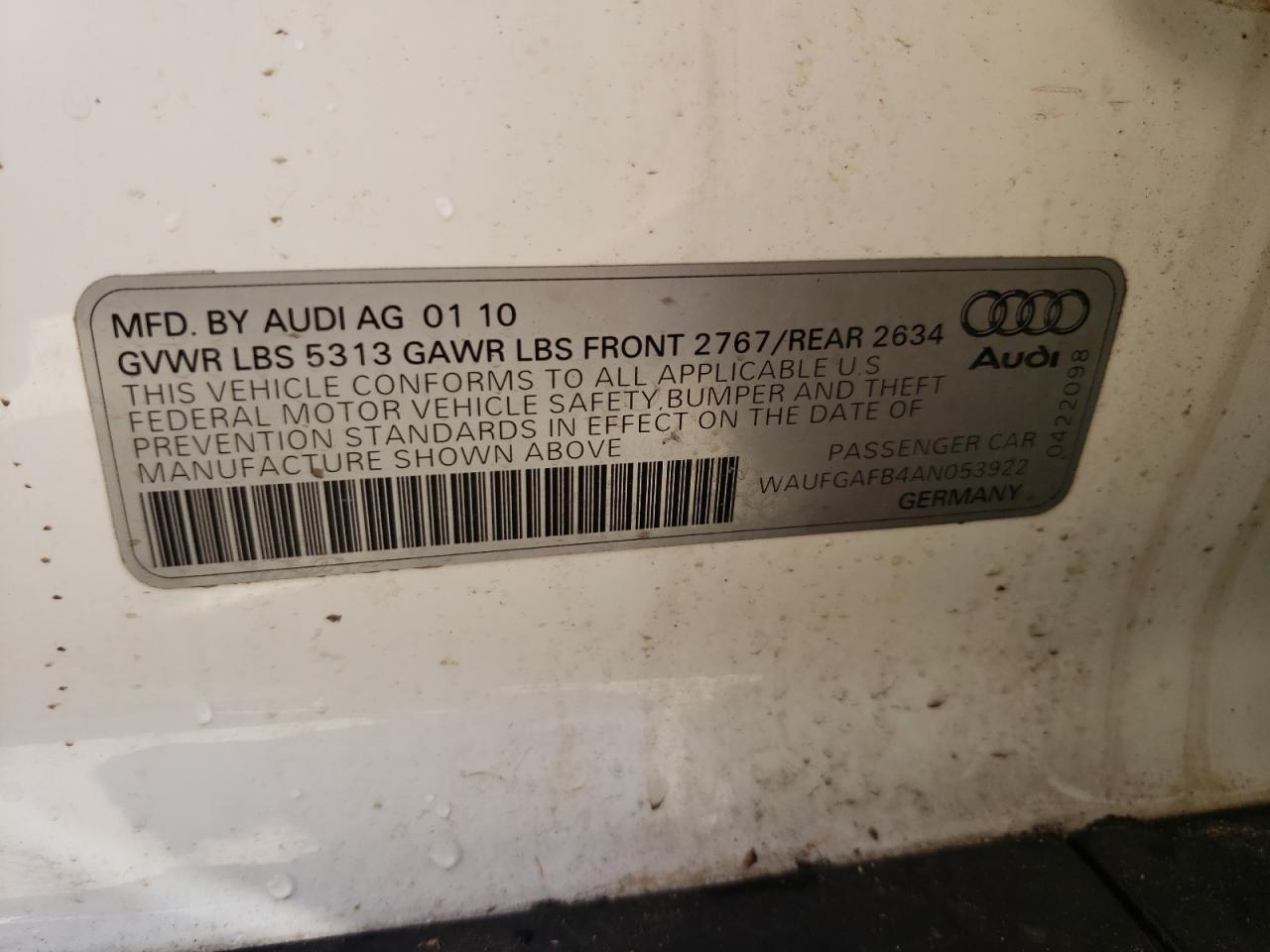 صورة رقم 10 من المزاد - 2010 AUDI A6 PREMIUM مع VIN WAUFGAFB4AN053922