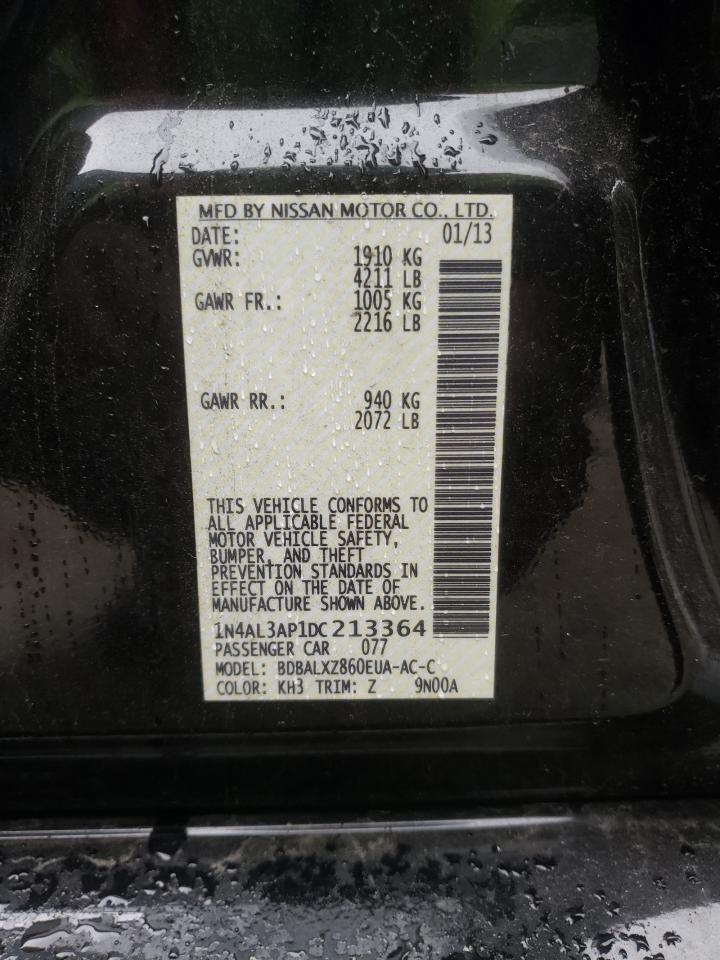 Photo 10 from auction – 2013 NISSAN ALTIMA 2.5 with VIN 1N4AL3AP1DC213364