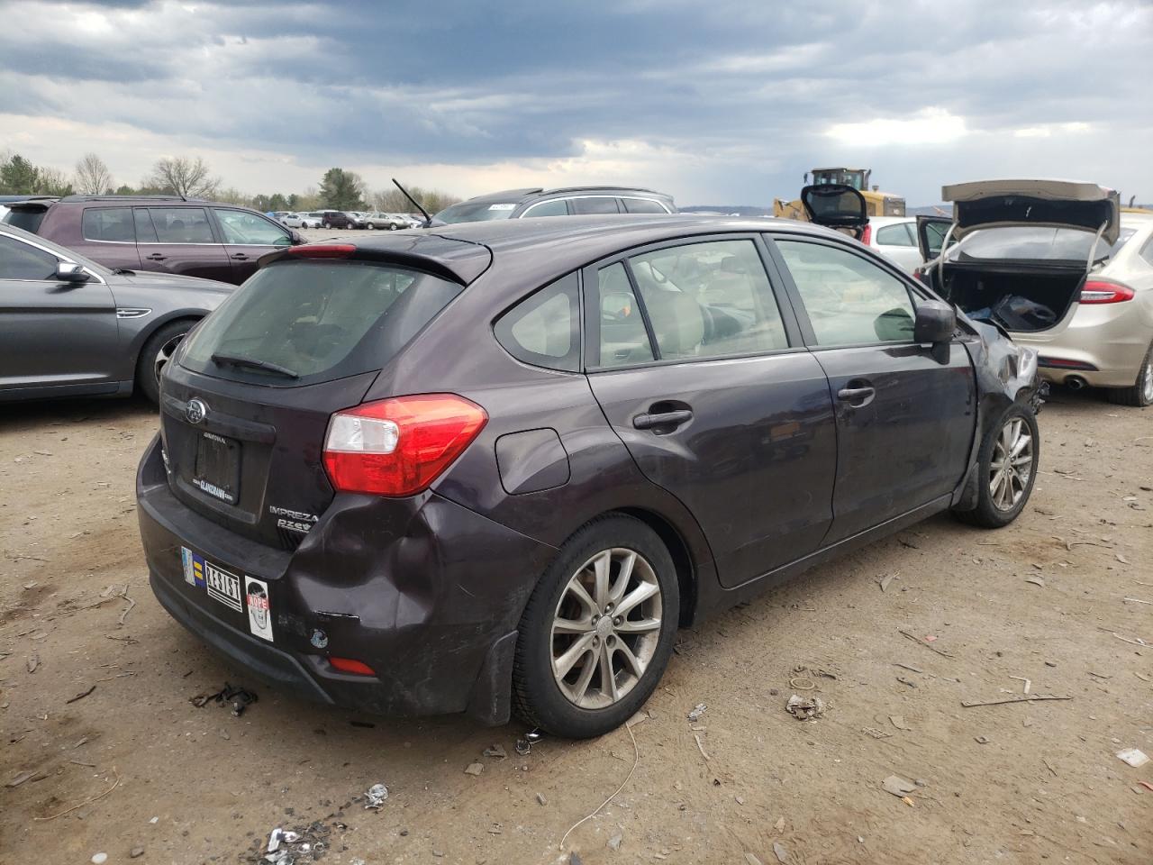 Photo 4 from auction – 2012 SUBARU IMPREZA PR with VIN JF1GPAC65CH247042