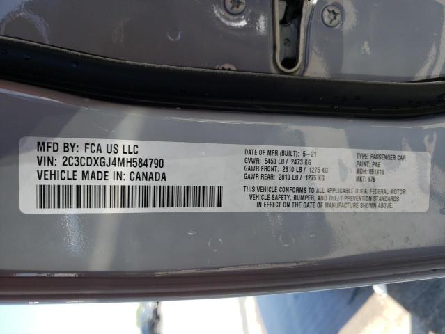 Photo 10 from auction – 2021 DODGE CHARGER SC with VIN 2C3CDXGJ4MH584790