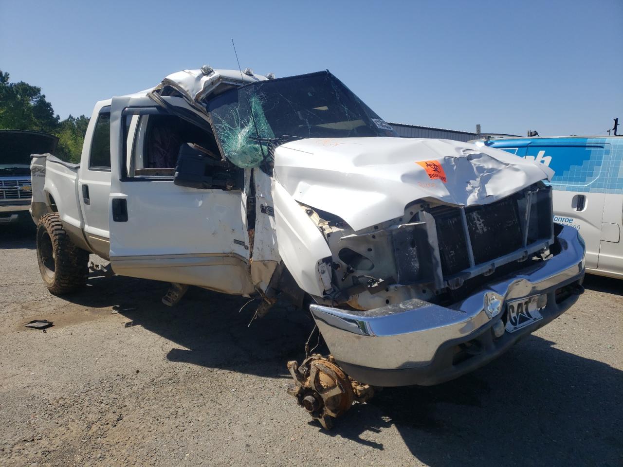 FORD F250 SUPER 2001 with VIN 1FTNW21F01EA34415 - Photo from auction