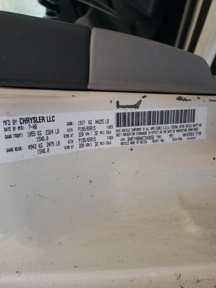 Photo 10 from auction – 2008 CHRYSLER PT CRUISER with VIN 3A8FY48B48T242832