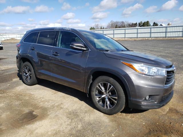 TOYOTA HIGHLANDER 2016 with VIN 5TDJKRFH2GS268961 - Photo from auction