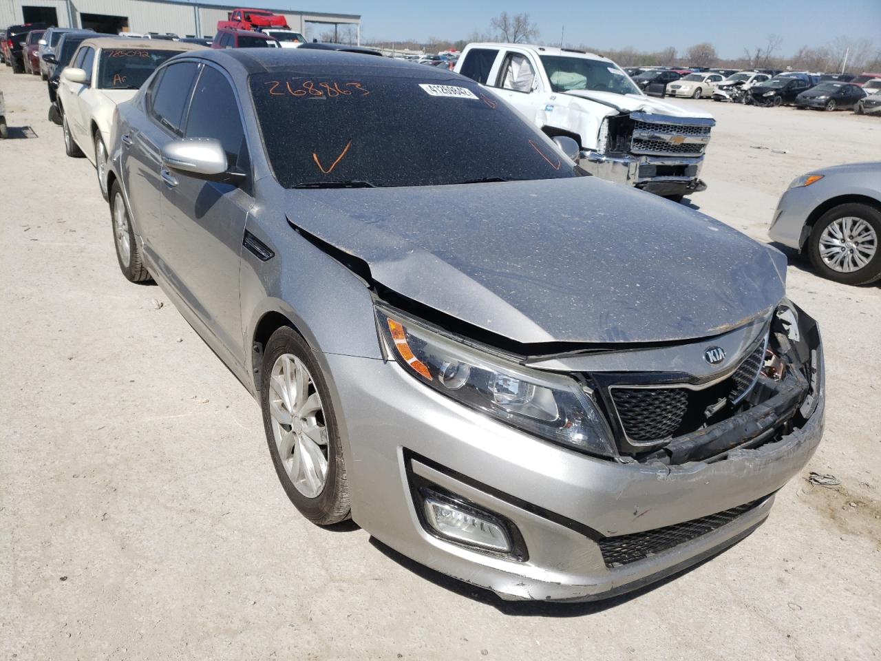 KIA OPTIMA EX 2014 with VIN 5XXGN4A70EG268863 - Photo from auction