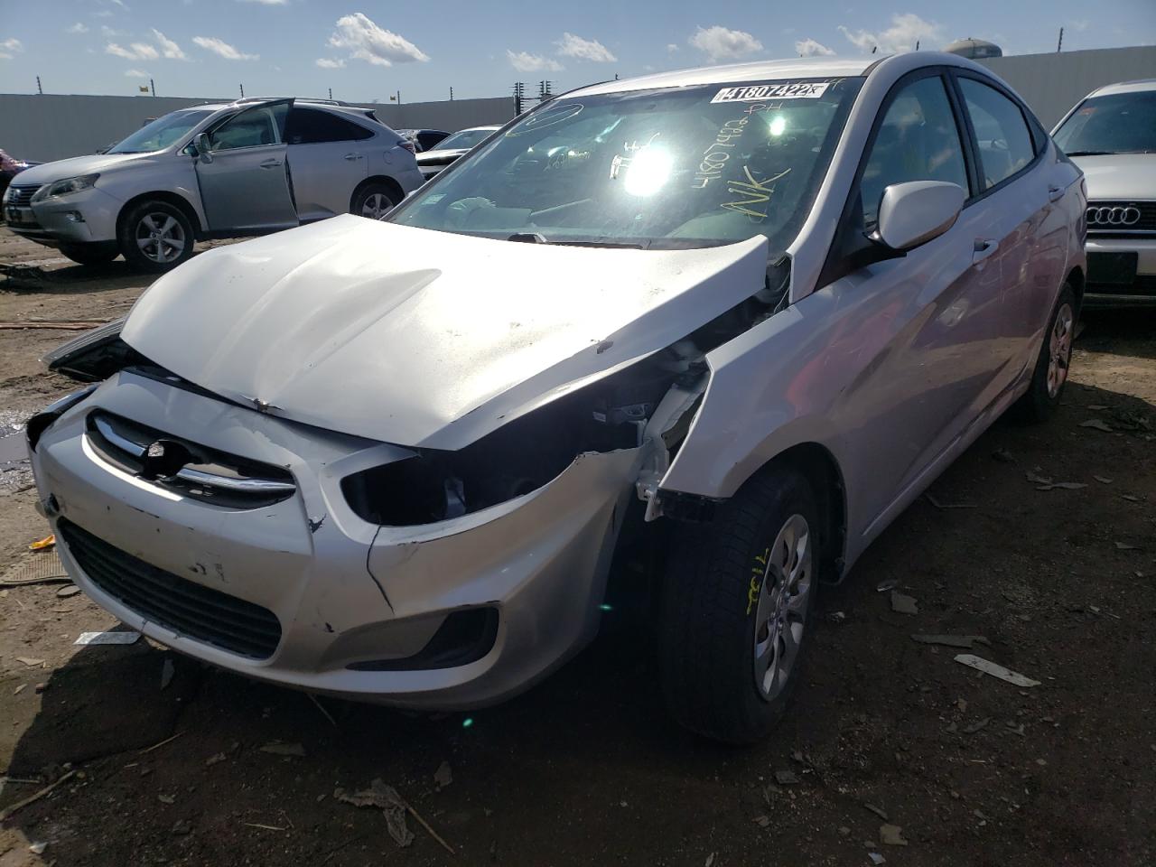 Photo 2 from auction – 2017 HYUNDAI ACCENT SE with VIN KMHCT4AEXHU224415