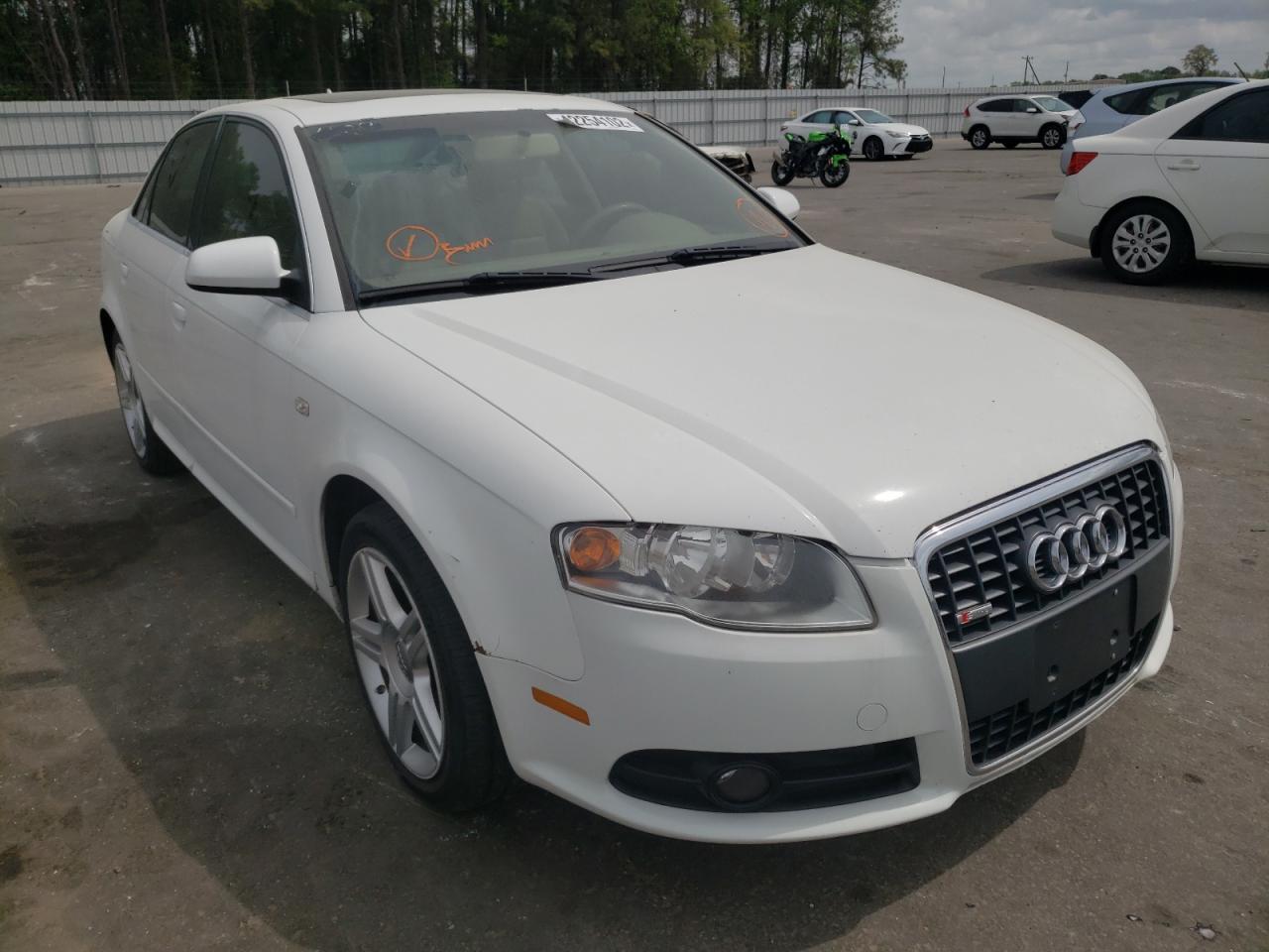 AUDI A4 2.0T QU 2008 with VIN WAUDF78E48A098624 - Photo from auction